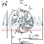 Ventilator, hlađenje motora NISSENS NIS 85444 IC-A95FAC