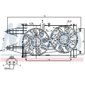 Ventilator, hlađenje motora NISSENS NIS 85481 IC-A95F8A