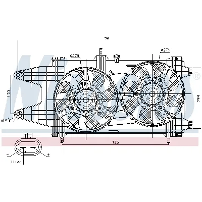 Ventilator, hlađenje motora NISSENS NIS 85481 IC-A95F8A