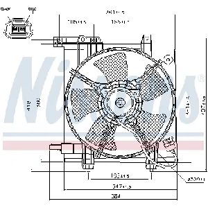 Ventilator, hlađenje motora NISSENS NIS 85493 IC-A95F82