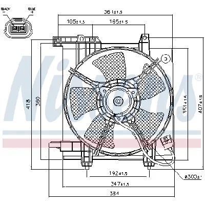 Ventilator, hlađenje motora NISSENS NIS 85493 IC-A95F82