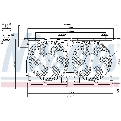 Ventilator, hlađenje motora NISSENS NIS 85513 IC-A95F70