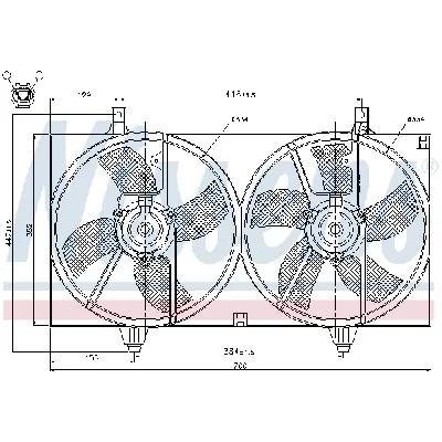 Ventilator, hlađenje motora NISSENS NIS 85526 IC-A95F68