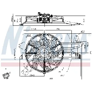 Ventilator, hlađenje motora NISSENS NIS 85537 IC-B8BEBC