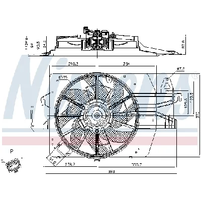 Ventilator, hlađenje motora NISSENS NIS 85537 IC-B8BEBC