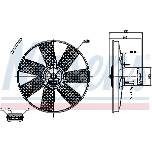 Ventilator, hlađenje motora NISSENS NIS 85538 IC-B8BEBD