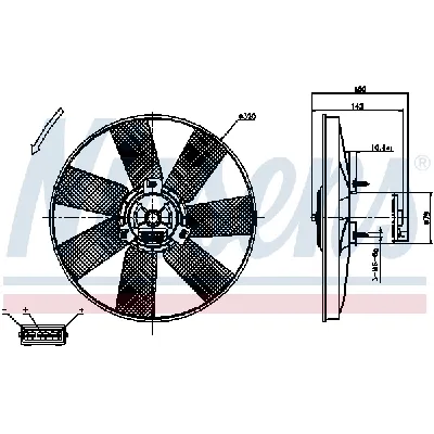 Ventilator, hlađenje motora NISSENS NIS 85538 IC-B8BEBD