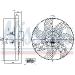 Ventilator, hlađenje motora NISSENS NIS 85542 IC-A95F61