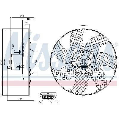 Ventilator, hlađenje motora NISSENS NIS 85542 IC-A95F61