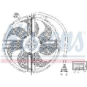 Ventilator, hlađenje motora NISSENS NIS 85551 IC-A95F5C