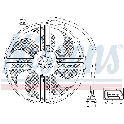 Ventilator, hlađenje motora NISSENS NIS 85551 IC-A95F5C