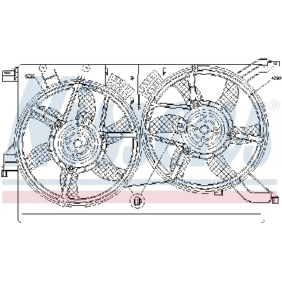 Ventilator, hlađenje motora NISSENS NIS 85578 IC-A95F4F