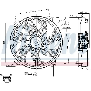 Ventilator, hlađenje motora NISSENS NIS 85606 IC-A95F3F