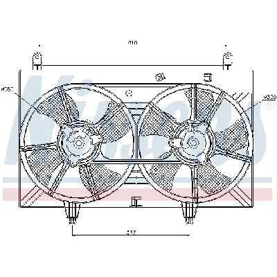 Ventilator, hlađenje motora NISSENS NIS 85615 IC-A95F3A