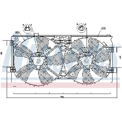 Ventilator, hlađenje motora NISSENS NIS 85635 IC-C1471D