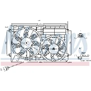 Ventilator, hlađenje motora NISSENS NIS 85643 IC-G0R6GF