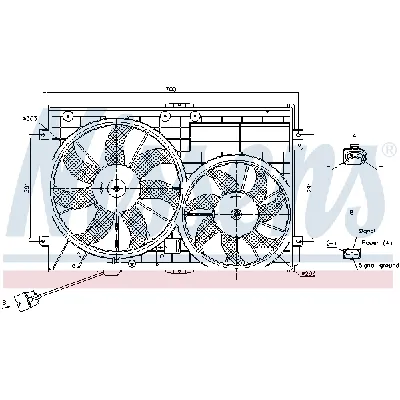 Ventilator, hlađenje motora NISSENS NIS 85643 IC-G0R6GF