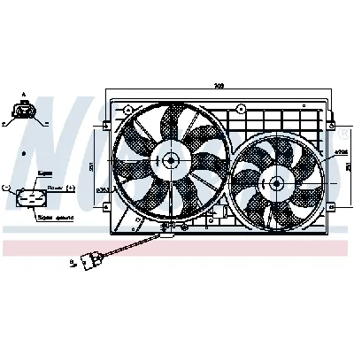 Ventilator, hlađenje motora NISSENS NIS 85644 IC-G0QQ21