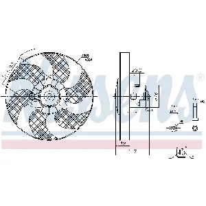 Ventilator, hlađenje motora NISSENS NIS 85658 IC-D45FB7