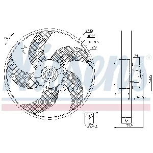 Ventilator, hlađenje motora NISSENS NIS 85668 IC-D45FA4
