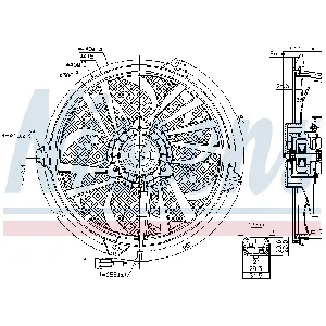 Ventilator, hlađenje motora NISSENS NIS 85674 IC-F7AE26