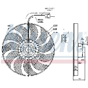 Ventilator, hlađenje motora NISSENS NIS 85676 IC-D6984A