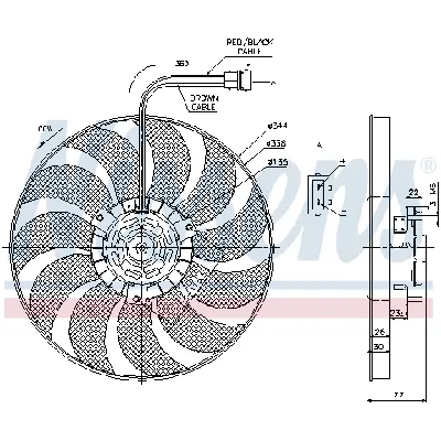 Ventilator, hlađenje motora NISSENS NIS 85676 IC-D6984A