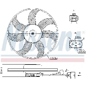 Ventilator, hlađenje motora NISSENS NIS 85678 IC-G0P17M
