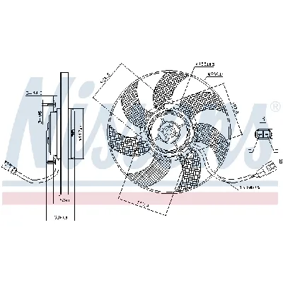 Ventilator, hlađenje motora NISSENS NIS 85680 IC-D45FBB