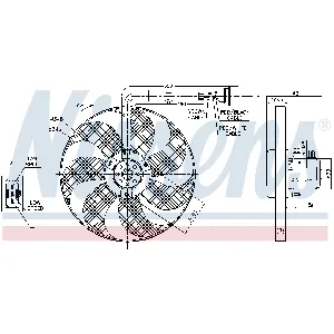 Ventilator, hlađenje motora NISSENS NIS 85683 IC-D45FBC