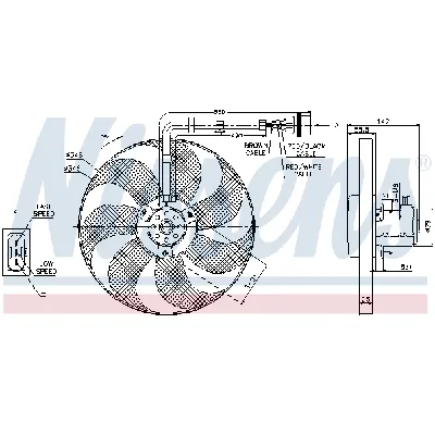 Ventilator, hlađenje motora NISSENS NIS 85683 IC-D45FBC