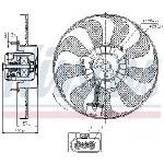 Ventilator, hlađenje motora NISSENS NIS 85684 IC-D45FBD