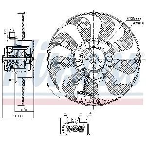Ventilator, hlađenje motora NISSENS NIS 85684 IC-D45FBD