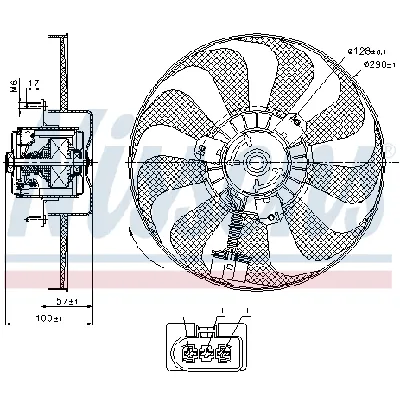 Ventilator, hlađenje motora NISSENS NIS 85684 IC-D45FBD