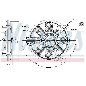 Ventilator, hlađenje motora NISSENS NIS 85691 IC-D6984D