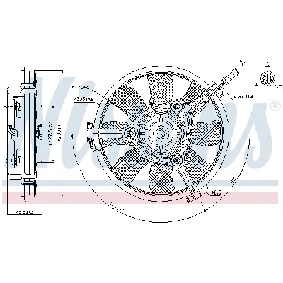 Ventilator, hlađenje motora NISSENS NIS 85691 IC-D6984D