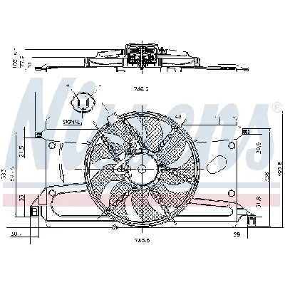 Ventilator, hlađenje motora NISSENS NIS 85697 IC-DD1CEE