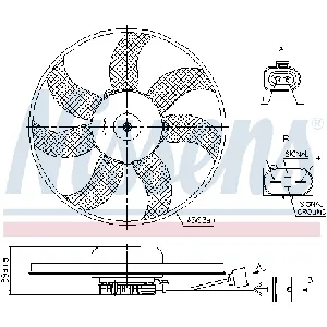 Ventilator, hlađenje motora NISSENS NIS 85699 IC-G0P17N