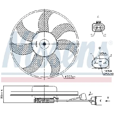 Ventilator, hlađenje motora NISSENS NIS 85699 IC-G0P17N