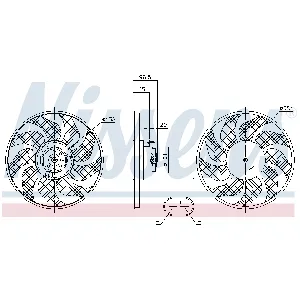 Ventilator, hlađenje motora NISSENS NIS 85704 IC-E39B49