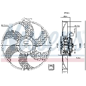 Ventilator, hlađenje motora NISSENS NIS 85705 IC-D69855