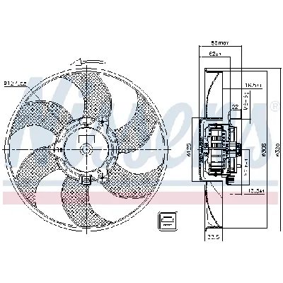 Ventilator, hlađenje motora NISSENS NIS 85705 IC-D69855