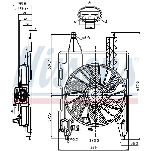 Ventilator, hlađenje motora NISSENS NIS 85706 IC-D45FBE