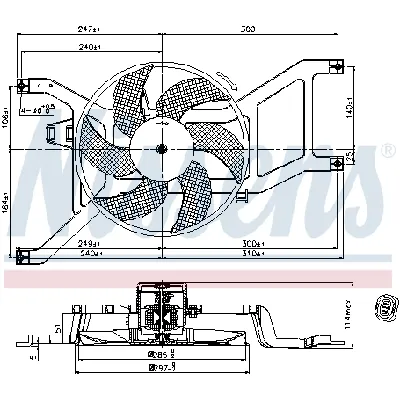 Ventilator, hlađenje motora NISSENS NIS 85709 IC-D69856