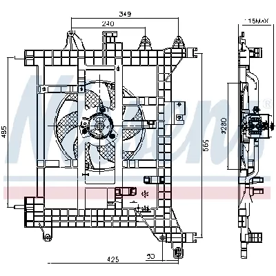 Ventilator, hlađenje motora NISSENS NIS 85711 IC-D69858