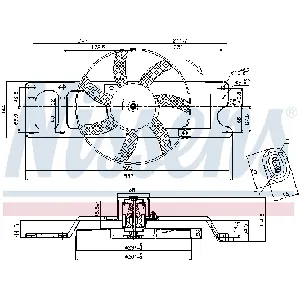 Ventilator, hlađenje motora NISSENS NIS 85712 IC-D45FC0