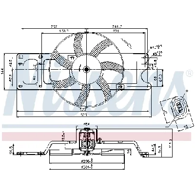 Ventilator, hlađenje motora NISSENS NIS 85712 IC-D45FC0