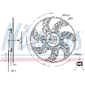 Ventilator, hlađenje motora NISSENS NIS 85733 IC-D6985F