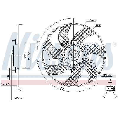 Ventilator, hlađenje motora NISSENS NIS 85733 IC-D6985F