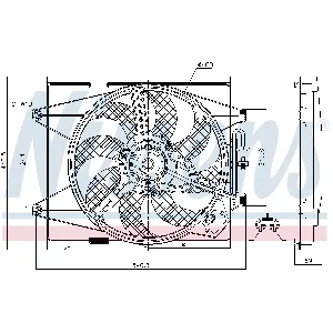 Ventilator, hlađenje motora NISSENS NIS 85744 IC-EBB278